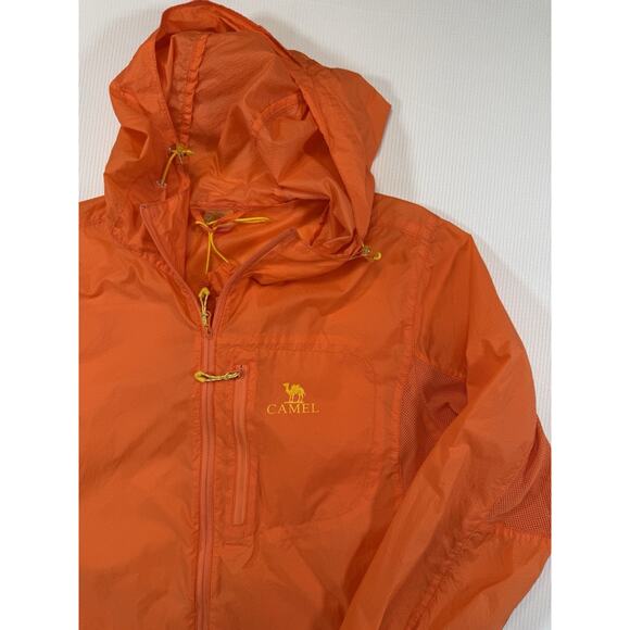 Camel Outdoor Women’s Packable Hooded Windbreaker Jacket Orange M - Picture 2 of 8